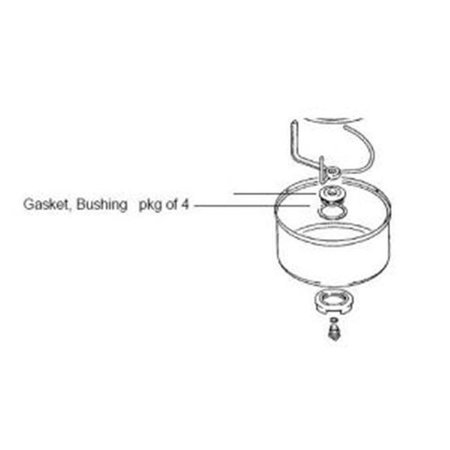 BOSCH Bosch 047972 Gasket Stainless Steel Bowl Bushing 4/Pkg 47972